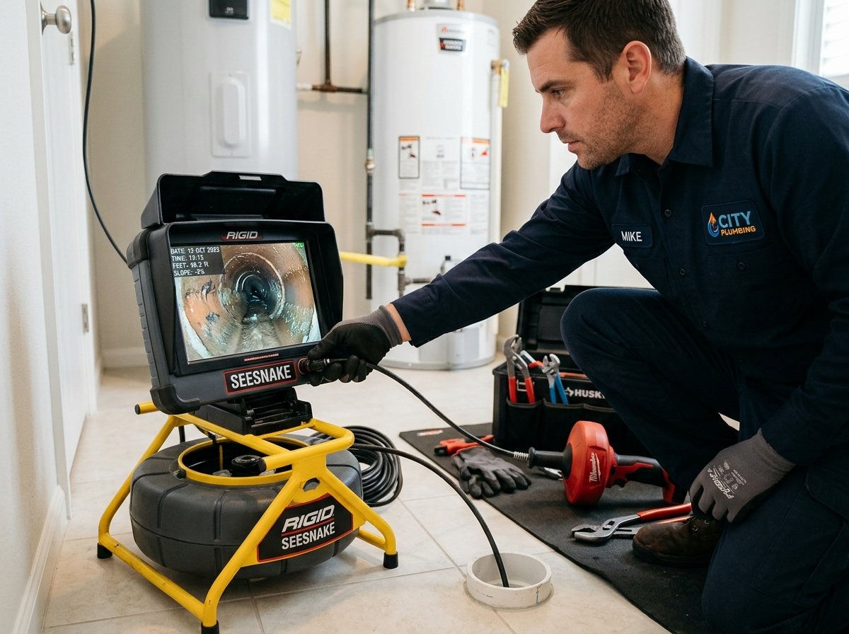Drain camera inspection